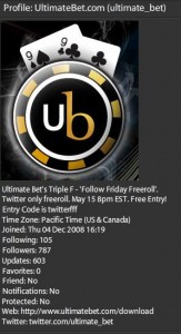 Ultimate Bet on Twitter