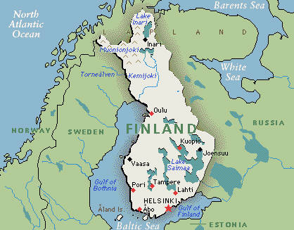 Finland Casino Map