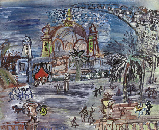 The oil version of Carnaval à Nice (by Dufy) sold for about $150,000 in a late-2007 London auction.  It went unsold when inserted into a NY auction and valued higher the following year.